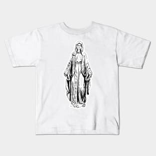 Madonna Lady Of Grace Design Kids T-Shirt